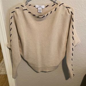 Tan fitted blouse
